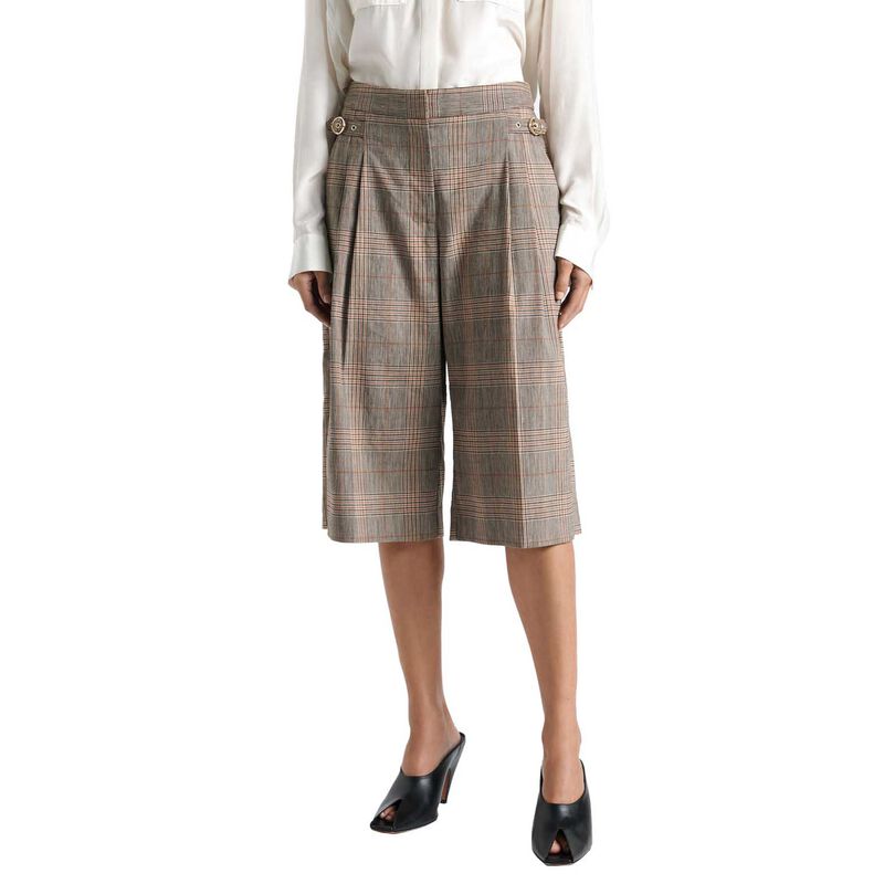 Cue European Linen Wool Check Short image number 0